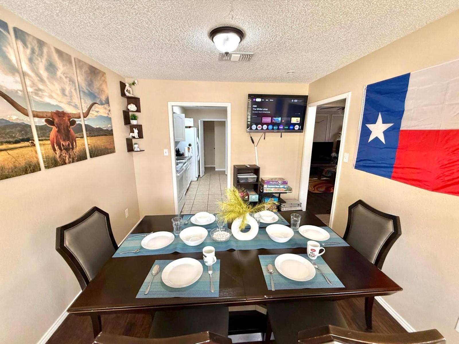 1 Story Funhome With Games, Smart Tv, Near At&t Stadium, Globe Life, Six Flags, Dfw Airport Holiday home *